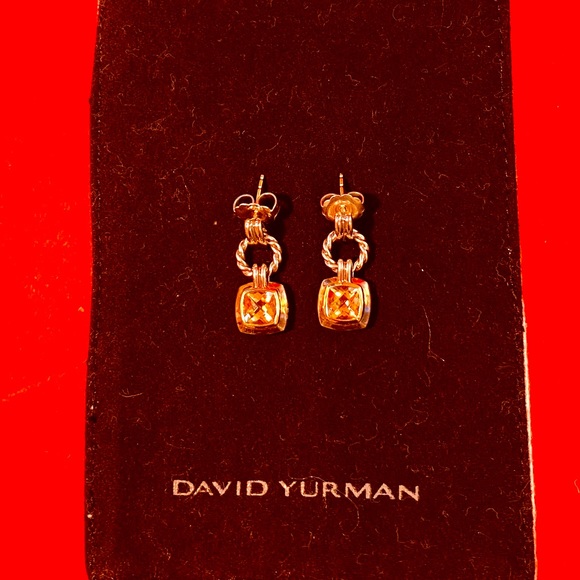 * SOLD* David Yurman Citrine Drop Earrings - Picture 2 of 9